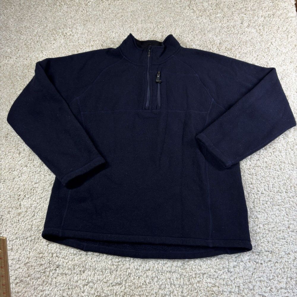 Smartwool Men's Echo Lake Half Zip Recycled Wool Pullover Sweater Size Large